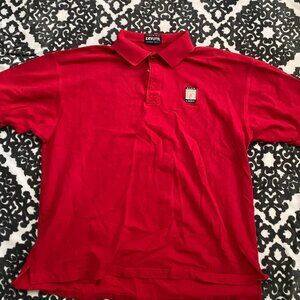 Premium Devoys red beer creek 100% cotton button up shirt  size large